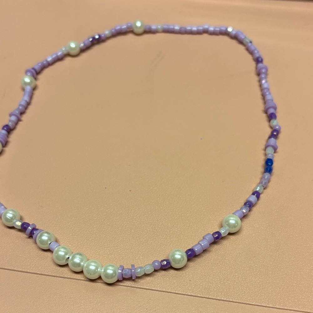 Elegant Purple Beaded Necklace